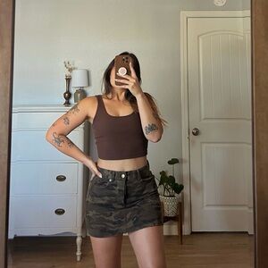 Camo Mini Skirt
